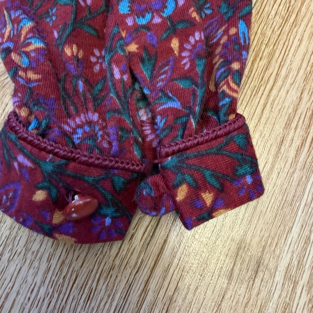 Lanz Dress Small Floral Prairie Long Sleeve Boho Cottagecore Western Vintage 70s - Picture 13 of 14